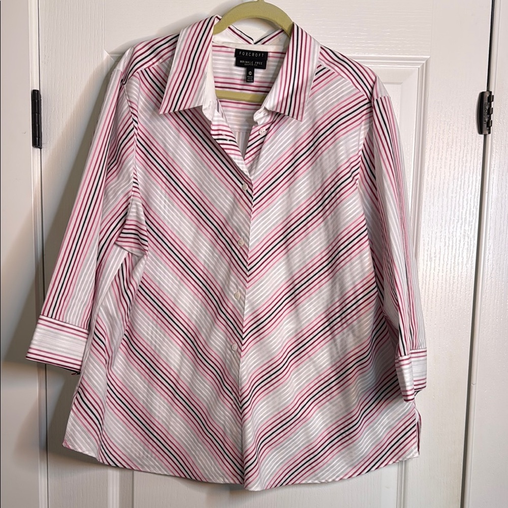 Striped Button-Up Shirt